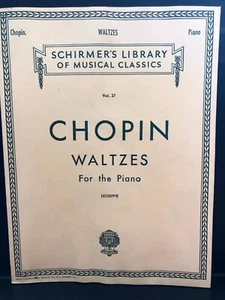 Chopin Waltzes For Piano, Vol 27, Schirmers Library - Picture 1 of 7