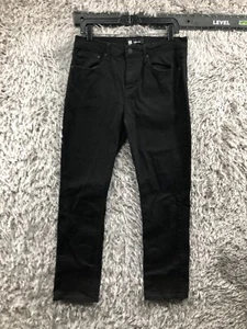 RSQ Slim Straight Jeans Size 32x32 Mens Mid Rise Dark Wash Black - Picture 1 of 14