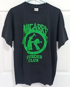 MACABRE Murder Club Original 1990s XL T Shirt Green Print Grind Death Metal - Picture 1 of 18
