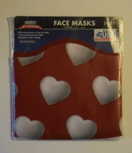 UNIBODY, SOFT STRETCH MASKE "Herzen" rot & weiß, neu, originalverpackt - Bild 1 von 4
