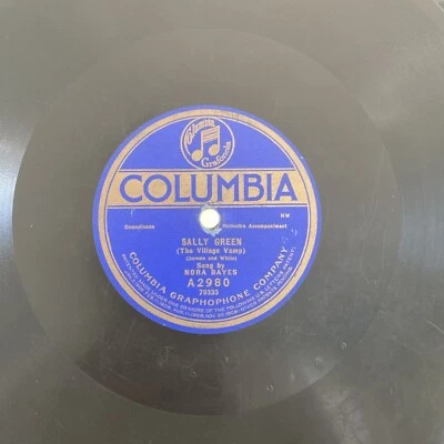 VAUDEVILLE Nora Bayes 78 rpm COLUMBIA A2980 SALLY GREEN THE VILLAGE VAMP 1920 V Foto 1 de 4
