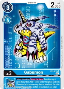EX1-011 Gabumon Uncommon Mint Digimon Card - Picture 1 of 1