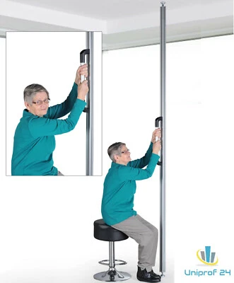UNIPROF24 Ayuda para levantarse con mango, barra de techo para personas mayores, ayuda para transferencia