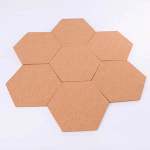 8 Pcs Photo Wall Board Cork Message Board Hexagon Cork Board - Picture 1 of 12