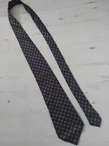 Mens Black TIE red White paisley 100% Silk by Nordstrom Italy - Picture 1 of 7