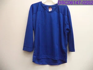 NWOT Alleson Athletic Youth Large Long Sleeve Blue Jersey - Picture 1 of 3