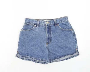 London Jean Womens Blue Cotton Blend Hot Pants Size 6 Reg - Picture 1 of 12