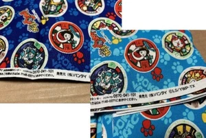 Japanese Anime Yo-Kai Watch Fabric 100cm×2 pieces(Blue and Light blue) - Picture 1 of 12