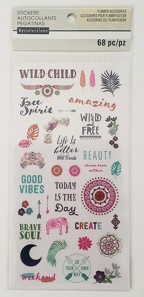 RECUERDOS Planificador Accesorios Pegatinas Vitela - BUEN ROLLO - 68 piezas Foto 1 de 1