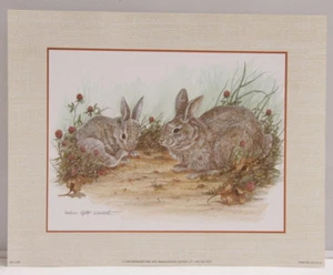 Bunnies Clover - 8x10" 1999 Barbara Blythe Winstead Bernard Stampa USA - NUOVO - Foto 1 di 3