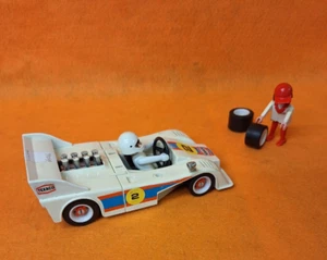 Vintage 1979 Geobra Playmobile System 7 1/2" Texaco Cart F1 Formula 1 Race Car - Picture 1 of 24