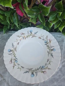 Vintage Royal Albert Brigadoon Cardos Montrose Borde Ensalada Pasado Cuenco 81/4xH23/4" - Imagen 1 de 6