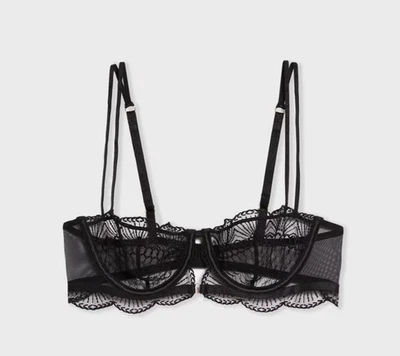 Rosace Etam Nº Sujetador 9 The Balconette negro talla 38DD 38E EU 80E NUEVO SIN ETIQUETAS Foto 1 de 4