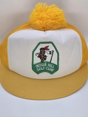 Sombrero de golf vintage con pompón ⛳️ Indian Hill Golf Club Foto 1 de 4