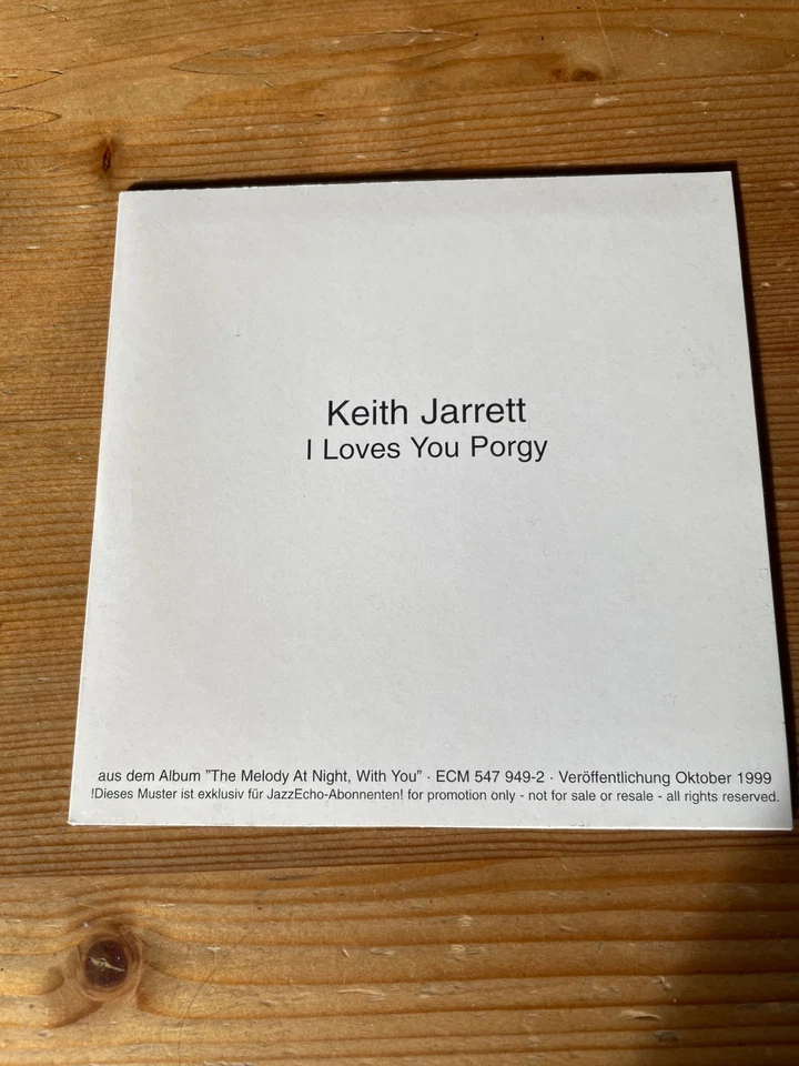 Keith Jarrett  I Loves You Porgy - ECM CD Promo Single - Bild 1 von 2