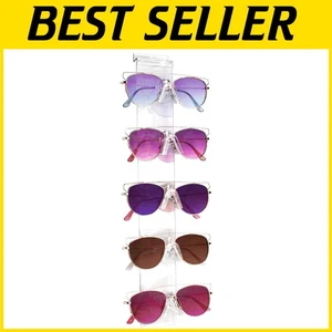 Elegant Wall-Mounted Acrylic Eyewear Display - 5-Tier Design for Sunglasses - Picture 1 of 10