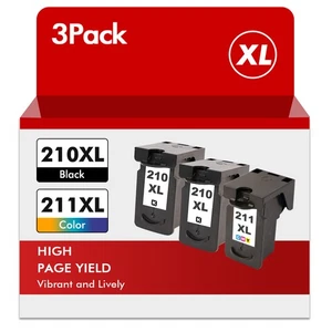 PG-210XL CL-211XL Ink Cartridge For Canon 210 211 MP280 MP270 MP495 MP499 Lot - Picture 1 of 10
