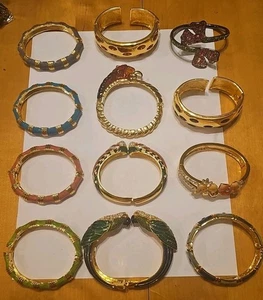 Lot Of  12 Designer Bracelets KENNETH JAY LANE & NOLAN MILLER 4 REPAIR AUCTION  - Picture 1 of 24