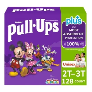 ✨Huggies Pull Ups 2T-3T Training Pants For Boys & Girls, 128 Ct - Disney✨ - Picture 1 of 5