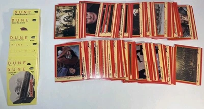 Juego completo de 132 cartas base y 44 pegatinas Fleer Dune Movie 1984 Foto 1 de 2