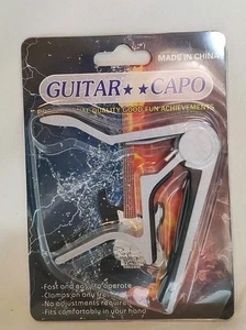  Single-handed Guitar Capo Quick Change, Silver Color  - Picture 1 of 2