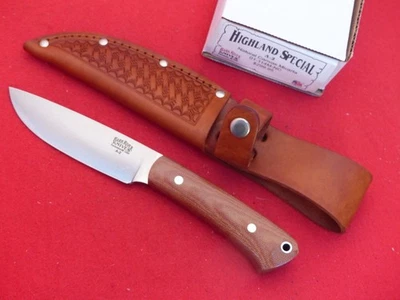 Cuchillo Bark River USA Highland Special A3 lona natural micarta hoja fija nuevo Foto 1 de 4