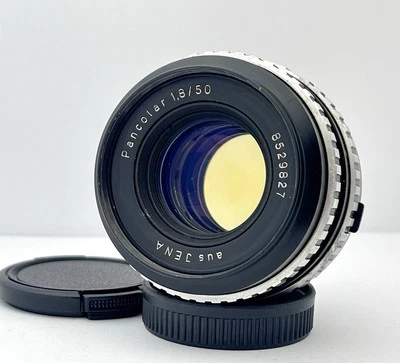 Vintage Carl Zeiss Jena Pancolar f/1.8 50mm Thorium Lens 8 Blades M42 Mount - Image 1 of 4