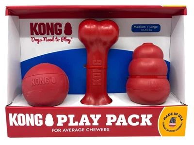 Juguetes clásicos para perros KONG, 3 unidades Foto 1 de 2