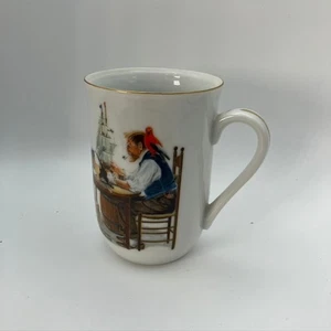 Taza Museo Norman Rockwell 1982 For A Good Boy Copa Coleccionista Vintage - Imagen 1 de 9