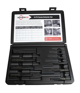 10 Pc. Screw Extractor Set MAY-37345 Brand New! - Picture 1 of 4