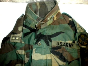 US ARMY M65 FIELD JACKET ORIG. FELDJACKE PARKA MILITARY WOODLAND CAMO S/R - Bild 1 von 7