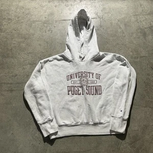 champion reverse weave University Of Puget Sound Hoodie Youth Size Large Gray - Picture 1 of 6