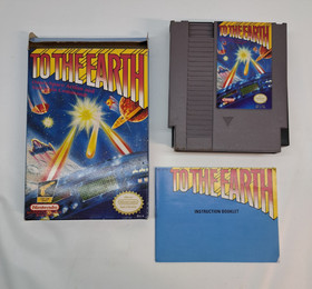 TO THE EARTH Nintendo NES Boxed Complete CIB Box Game