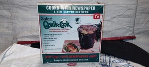 Parrilla de cocina Dick Butkus Qwik años 1970-80 cocina de alimentos alternativos negra, preparación - Imagen 1 de 6