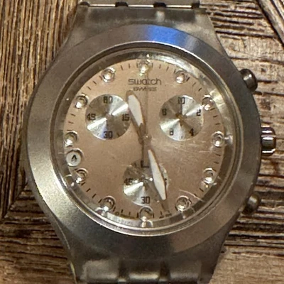 SWATCH Irony диафана, SR936SW, кварц, 4j, квасцы/пластиковый чехол, S/S группы... работает - Изображение 1 из 4