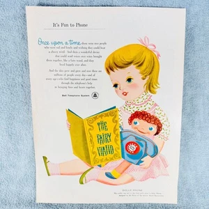 1956 Dolly Phone Bell Telephone AT&T Its Fun to Phone Bil Baird Vtg PRINT AD - Picture 1 of 1