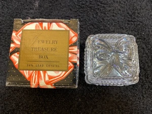 Joyero Tesoro 24% Cristal Plomo por Fairfield #13792 Nos Yugoslavia - Imagen 1 de 5
