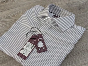 M&S Luxury Superior Cotton White Mix Shirt Size 15.5" Office Wedding Smart NEW - Picture 1 of 11