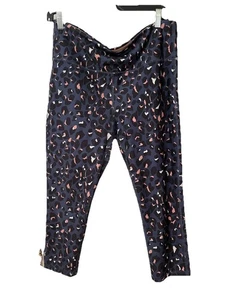 Pantalones deportivos Marika Sport para mujer azul y melocotón leopardo talla XL 16/18) pre-amados - Imagen 1 de 6