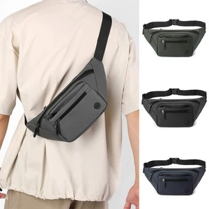 Mens Outdoor Fanny Pack Waist Belt Bag Pouch Chest Sling Crossbody Bags Gift - Picture 1 of 25