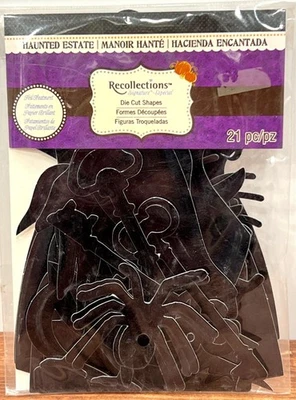 Recuerdos Halloween Troquelado Formas 21 Piezas Set Colección Haunted Estate Foto 1 de 3