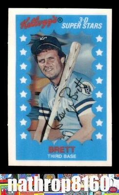 1982 Kellogg's 3-D #3 George Brett HOF  NM/NM+  Kansas City Royals 12552 - Image 1 of 4