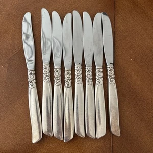 Oneida Community Südsee 8 Tafelmesser 8 5/8" Versilbertes Besteck - Bild 1 von 5