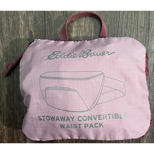 Paquete de cintura convertible Eddie Bauer Stowaway en lágrima nuevo sin etiquetas - Imagen 1 de 7