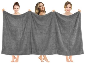 Oversized Bath Sheet 40x80 Extra Large for Bathroom, 100% Cotton Turkish Jumb... - Picture 1 of 8