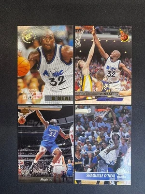 (4) Shaquille O'Neal Fleer Ultra Topps Caras del Juego Cubierta Superior Aros NBA Foto 1 de 2