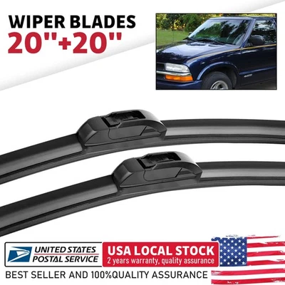 Limpiaparabrisas premium negro de 20" y 20" para camioneta Dodge Ram 1500 1995-2000 Foto 1 de 4