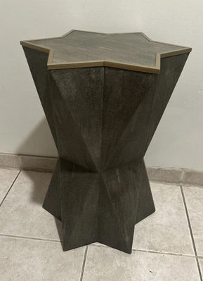 CAPELLA  22in Urban Modern Decor Accent End Table Star Shape Uttermost 24948 CE0 - Image 1 of 4