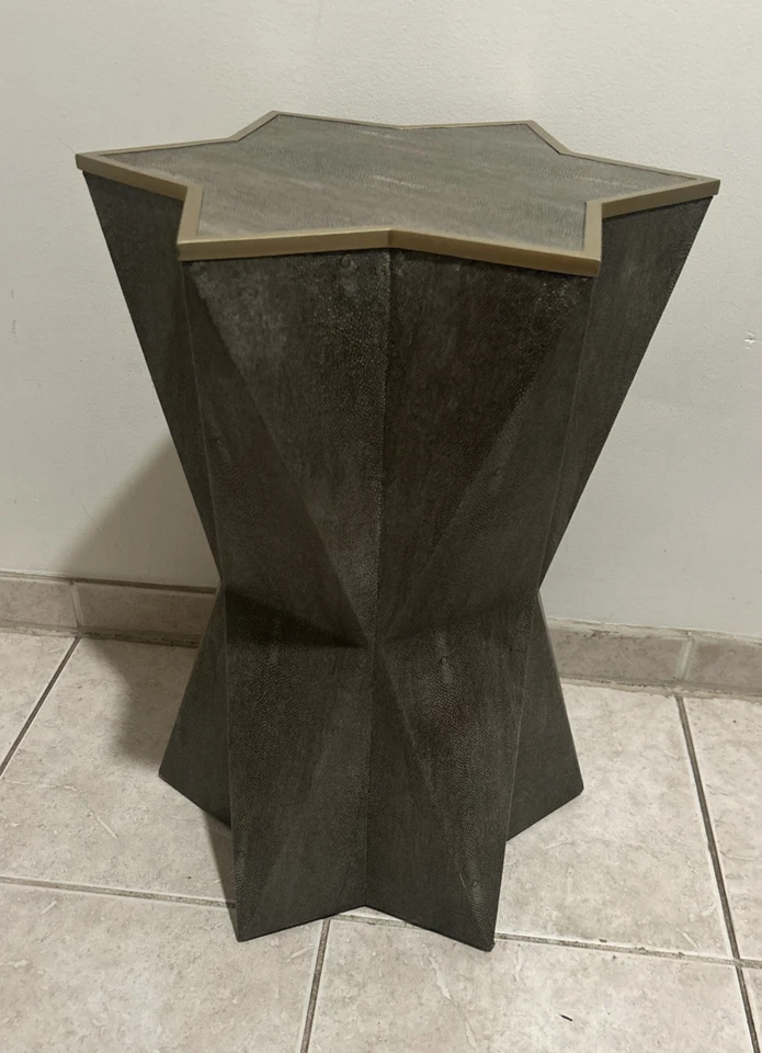 CAPELLA  22in Urban Modern Decor Accent End Table Star Shape Uttermost 24948 CE0 - Image 1 of 4