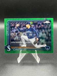 2025 Topps Chrome Logofractor Luis Castillo Green Refractor #'d 29/99 - Picture 1 of 2